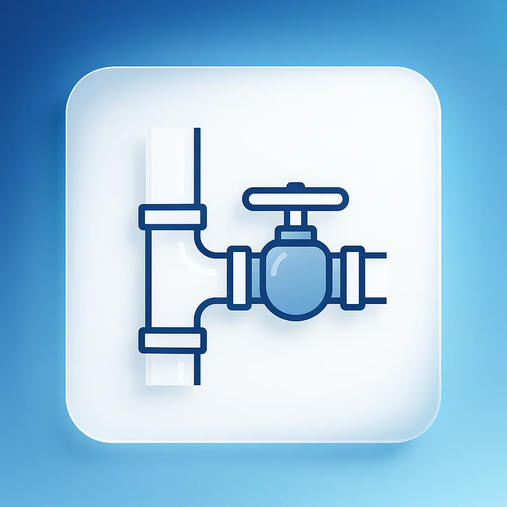 PVC plumbing manifold inspection
