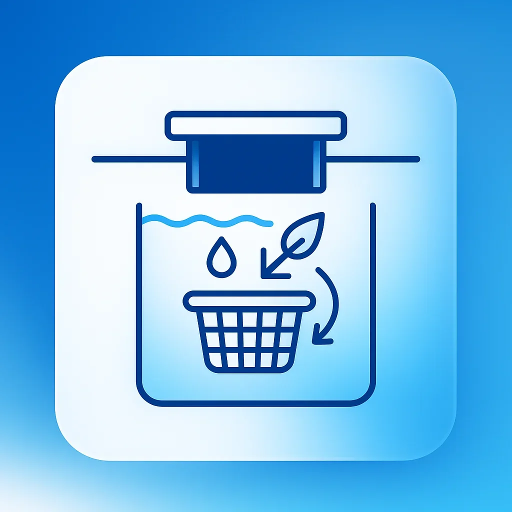 Pool skimmer being inspected